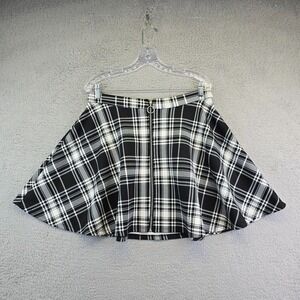 Hot Topic Mini Skirt Women's L Plaid Dark‎ Academia Whimsigoth Sexy Schoolgirl